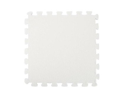 Килимок пазл плюшевий підлоговий 30x30см м’який, 10шт, EVA, білий