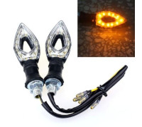 LED покажчики повороту, поворотники для мотоцикла, пара