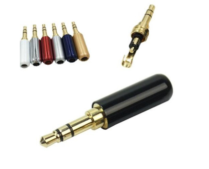 Штекер 3.5мм TRS mini-jack джек стерео 3pin металевий корпус