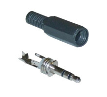 Штекер 3.5мм TRS mini-jack джек стерео 3pin пластиковый корпус