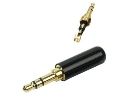 Штекер 3.5мм TRS mini-jack джек стерео 3pin металевий корпус