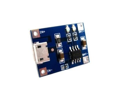 Модуль зарядки літієвих Li-ion батарей від MicroUSB