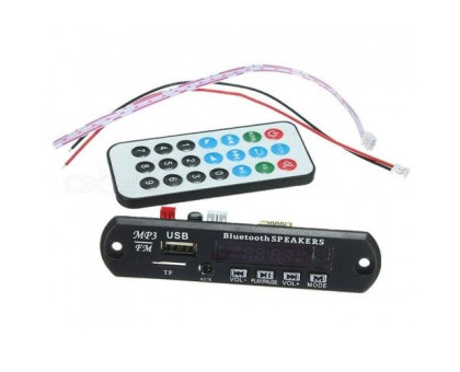 Вбудовуваний MP3 плеєр, Bluetooth FM USB microSD, 12В для авто