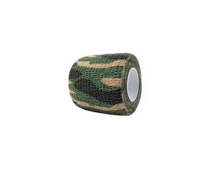 Камуфляжна клейка стрічка, скотч хакі, 5см х 4.5м, джунглі