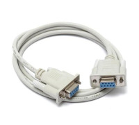 Нуль-модемный кабель RS232 DB9 COM мама-мама 1.4м