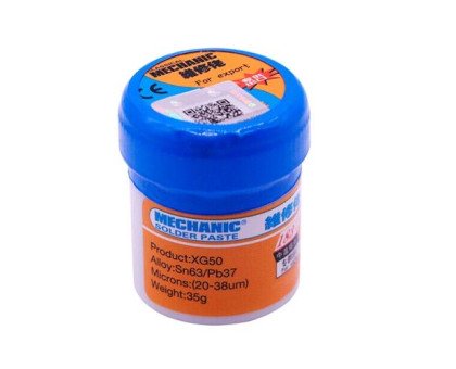Паяльная паста MECHANIC XG-50 35г, флюс для пайки SMD BGA