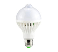 Лампа світлодіодна з датчиком руху E27, 9Вт LED