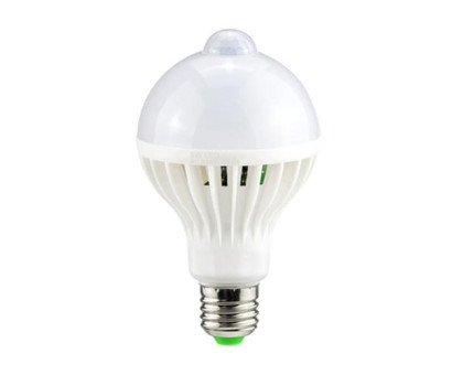 Лампа світлодіодна з датчиком руху E27, 9Вт LED