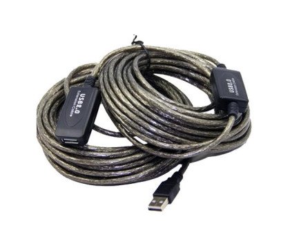 USB 2.0 подовжувач активний репітер, кабель AM - AF, 20м