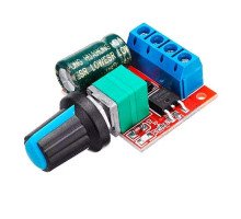 ШІМ регулятор швидкості двигуна DC 4.5-35В 5А Mini PWM оборотов 0-100%