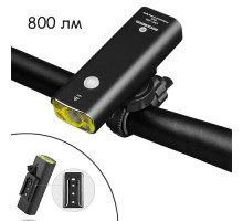 Фонарь велосипедный 800лм CREE XPL2, аккумуляторный 2500мАч, Rockbros V9C-800