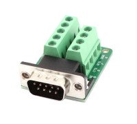 Перехідник RS232 DB9 COM-порт вилка тато - клемники 9pin