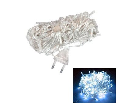 Гірлянда новорічна світлодіодна біла 80 LED 8.5 м