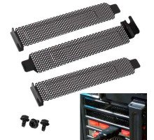 3x Заглушка вентилируемая для PCI слота корпуса, планка, пылевой фильтр