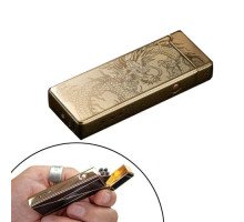 USB зажигалка электронная импульсная 2 дуги Lighter золотой дракон