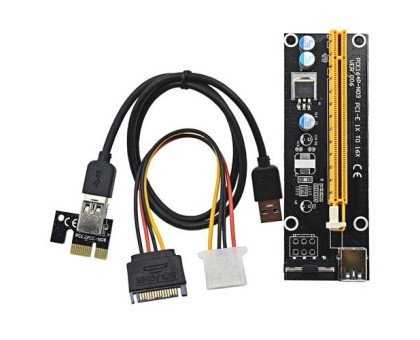 PCI-Express PCI-E 1X на 16X райзер V006 Molex USB 3.0 60см майнинг