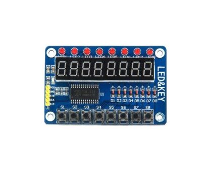 Модуль драйвер клавиатуры и светодиодной индикации TM1638 Arduino