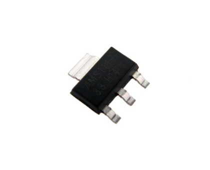 Чіп AMS1117-3.3 100ШТ AMS1117 SOT-223, Стабілізатор напруги 3.3В 1А