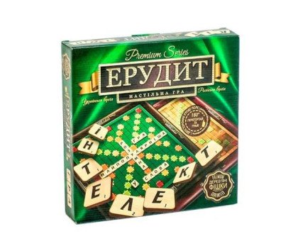 Настільна гра Ерудит 2в1 РОС+УКР 110 фішок, скрабл