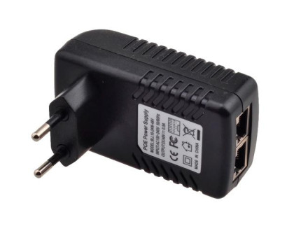 PoE адаптер инжектор питания камер RJ45 48В 0.5А