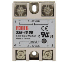 Однофазне твердотільне реле SSR-40DD 40А DC-DC