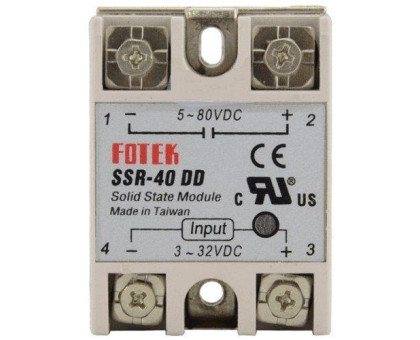 Однофазное твердотельное реле SSR-40DD 40А DC-DC