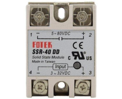 Однофазне твердотільне реле SSR-40DD 40А DC-DC