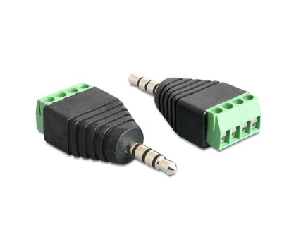 Перехідник 3.5мм TRRS mini-jack джек тато - клемники 4pin