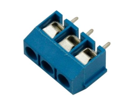 Клеммная колодка на 3 контакта, шаг 5мм KF301-3P