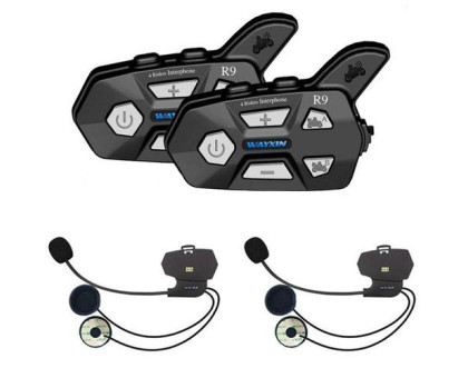 Мотогарнитура Bluetooth на шлем, ПАРА, интерком Wayxin WX-R9
