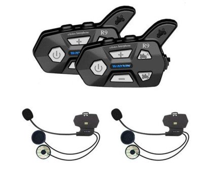 Мотогарнітура Bluetooth на шолом, ПАРА, інтерком Wayxin WX-R9
