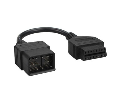 Переходник с OBD2 16pin мама на Toyota 17pin папа
