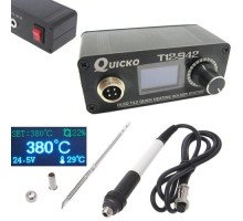 Паяльна станція QUICKO T12-942 MINI OLED на жалах Hakko T12