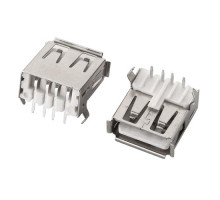 Разъем USB 2.0 мама 4pin AF 90 градусов DIP