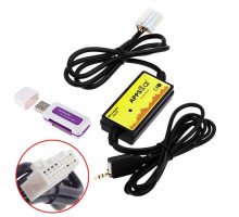 USB AUX MP3 адаптер для магнитолы 8+8пин Mazda, WT-USB QX023