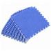 Килимок пазл плюшевий підлоговий 30x30см м’який, 10шт, EVA, синій