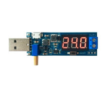 Преобразователь напряжения универсальный 3-12В на 1-24В, вольтметр USB