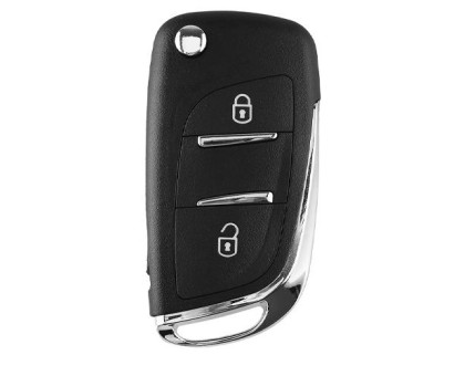 Выкидной ключ, корпус под чип, 3кн DKT0269, Peugeot, ниша CE0536, HU83