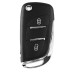 Выкидной ключ, корпус под чип, 3кн DKT0269, Peugeot, ниша CE0536, HU83