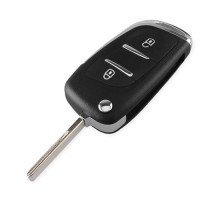 Выкидной ключ, корпус под чип, 3кн DKT0269, Peugeot, ниша CE0536, HU83