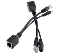 2x Сплітер PoE для CCTV камер Ethernet 5.5x2.1мм