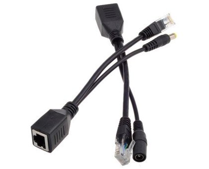 2x Сплиттер PoE для CCTV камер Ethernet 5.5x2.1