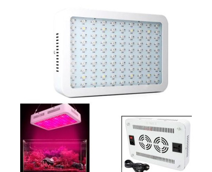 Фитолампа фитопанель для растений, полный спектр 300Вт 100LED охлаждение