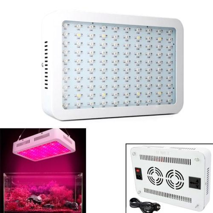 Фітолампа фітопанель для рослин, повний спектр 80/300Вт 100LED охолодження
