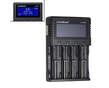 Умное зарядное устройство Liitokala Lii-PD4 Li-Ion 18650 Ni-MH LED 4 канала