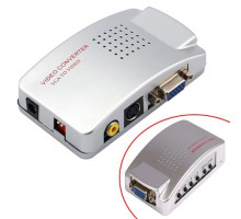 PC - TV конвертер 3в1 VGA - RCA AV + S-Video + VGA