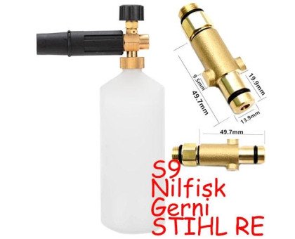Пінна насадка пінник 1л для мийок Nilfisk Gerni STIHL RE 98 128 163, S9