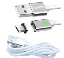Кабель магнитный MicroUSB для Samsung LG Xiaomi 2.4A 1м