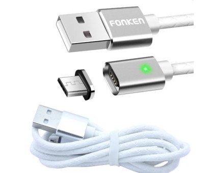 Кабель магнитный MicroUSB для Samsung LG Xiaomi 2.4A 1м