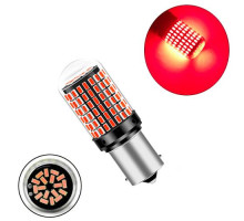 LED 1156 BA15S P21W лампа в автомобиль, 144 SMD 3014, красный